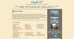 Desktop Screenshot of mathxy.fr